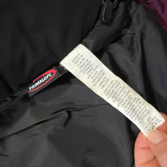 LL Bean Purple and Black Ski Jacket Women's Small - Picture 4 of 6
